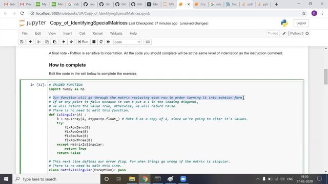 Identify special matrixes смотреть онлайн