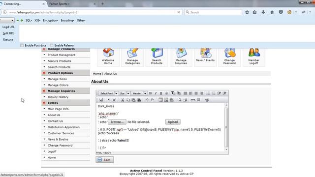 Admin panel bypass and shell upload смотреть онлайн
