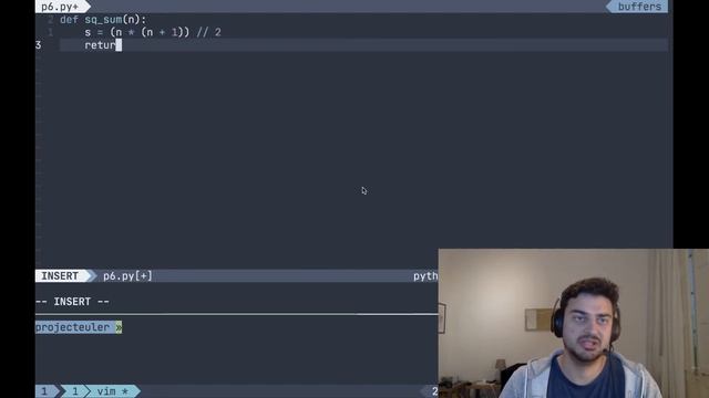 Project Euler Problem 6 Python solution смотреть онлайн