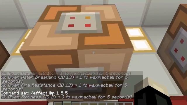 Minecraft tutorial || How to give Potion Effects using Command Blocks смотреть онлайн