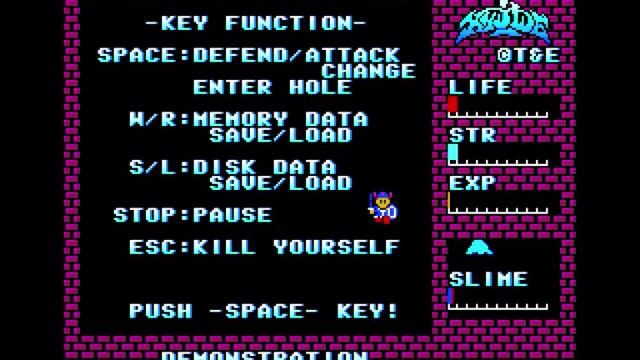 Hydlide / ハイドライド (MSX2) intro & ending смотреть онлайн