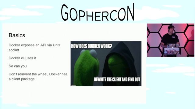 GopherCon 2018 Lightning Talk: Hugo Torres - Talking to the Docker Socket смотреть онлайн