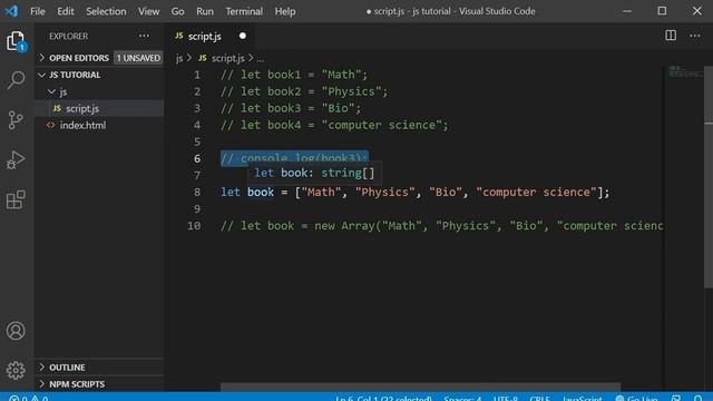 JavaScript Tutorial in Hindi for Beginners [Part 16] - Array in JavaScript смотреть онлайн
