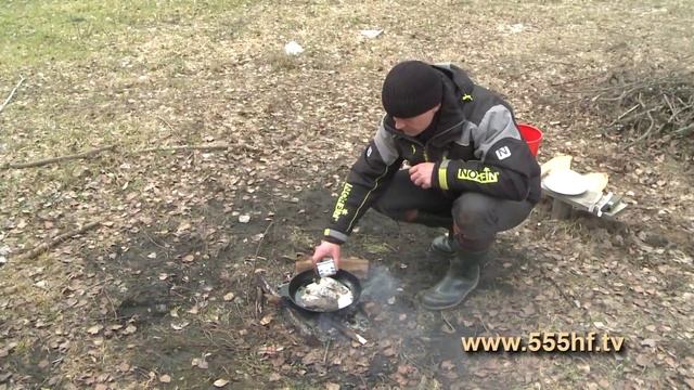 Готовим линь со сливками на природе. смотреть онлайн