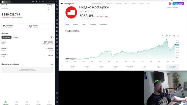 Российский фондовый рынок снижается, как сейчас выглядит мой портфель? смотреть онлайн