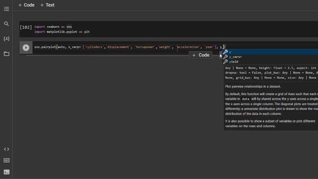 Pairplot Python Example - PART 5 REGRESSION ANALYSIS WITH PYTHON смотреть онлайн