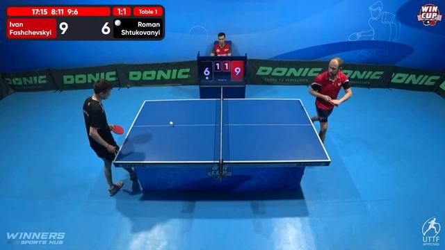 22:30 Ivan Fashchevskyi 3 - 2 Roman Shtukovanyi West 5 WIN CUP 12.06.2023 | TABLE TENNIS WINCUP смотреть онлайн