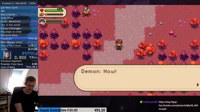 Evoland 2 100% - Speedrun in 7:45:38 смотреть онлайн