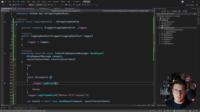 Middleware Pattern For HttpClient With Delegating Handlers смотреть онлайн