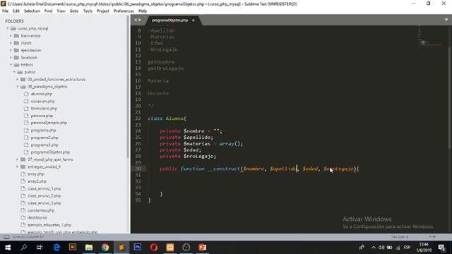 Curso PHP y MySQL - Objetos y clases смотреть онлайн