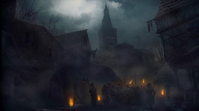 The Black Plague | Burning Torches, Crows, Medieval City Sounds | ASMR Ambience смотреть онлайн