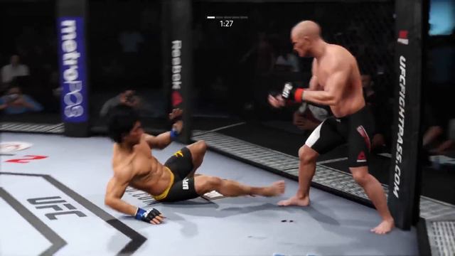 Martin Kampmann vs. Bruce Lee (EA Sports UFC 2) - CPU vs. CPU смотреть онлайн