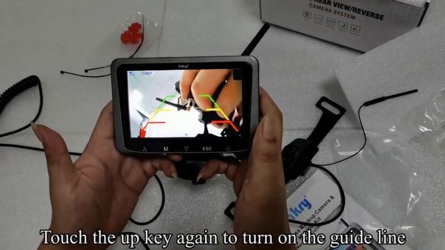 Yakry Y25 5 Inch Touch Button Monitor Wireless Reversing Camera System Two Channels смотреть онлайн