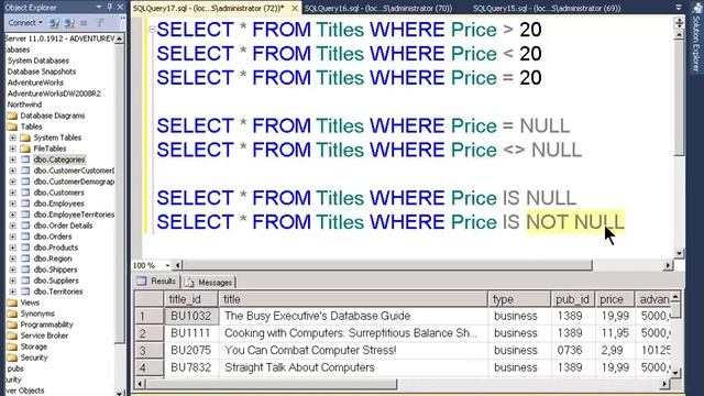 Создание запросов в MS SQL Server ч.1 смотреть онлайн