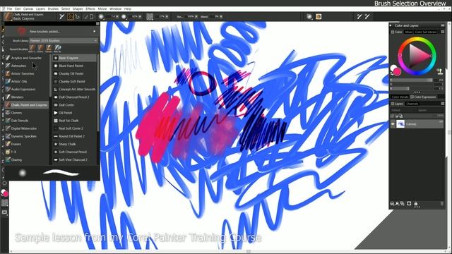 Corel Painter Brushes Tutorial - Corel Painter 2019 смотреть онлайн