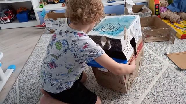 Машина из картона V8 - новая прокачка смотреть онлайн