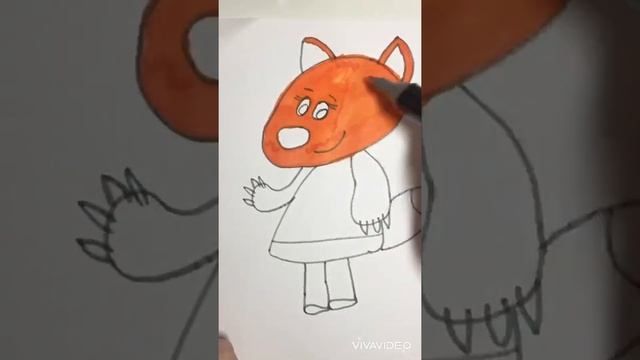 Рисуем ЛИСУ/ЛИСИЧКУ и разукрашиваем ?Угадай из какого мультика ЛИСИЧКА??Раскраска для детей смотреть онлайн