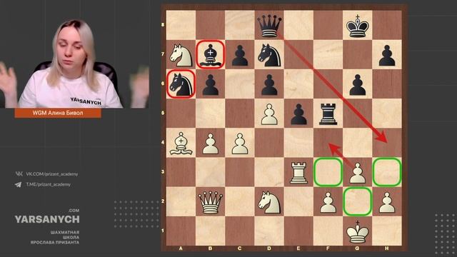 Шахматный ликбез с Алиной Бивол №31. Стратегия шахмат: что такое слабое поле? смотреть онлайн
