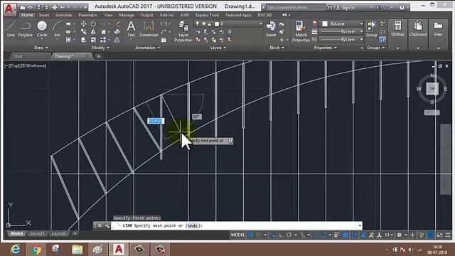 Cable Bridge Drawing In AutoCAD Part-1 смотреть онлайн