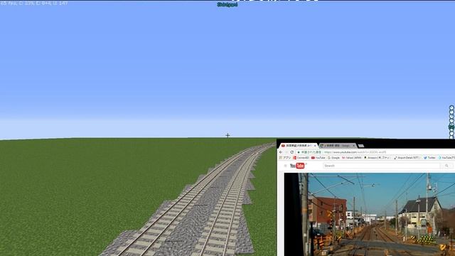 Minecraft Real Train Mod JR奈良線 再現