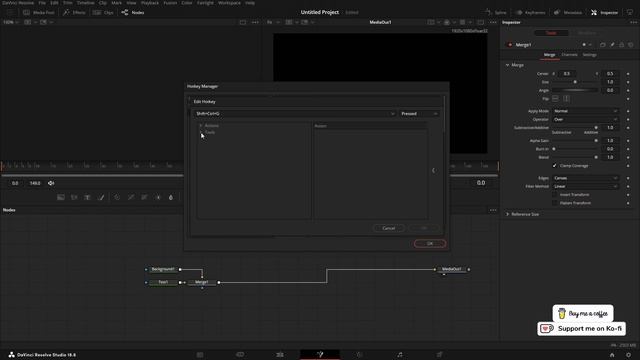 Keyboard Shortcuts for Nodes - Davinci Resolve Fusion смотреть онлайн