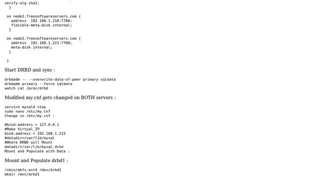 Unix & Linux: MySQL DRBD Resource failing to start PaceMaker + Corosync смотреть онлайн
