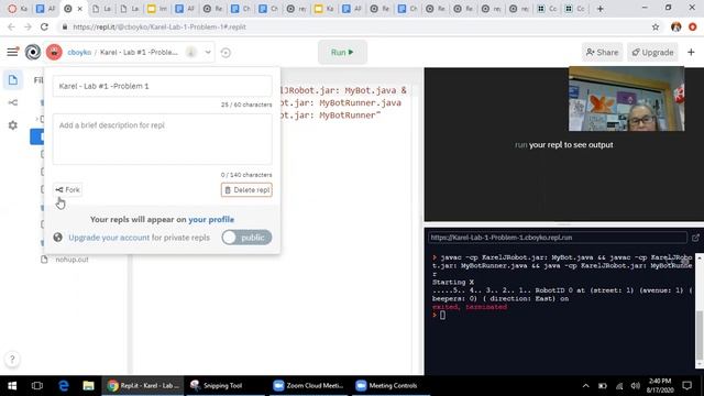 How to fork in repl.it so you can start coding Unit 1 Lab 1 смотреть онлайн