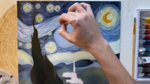 МАСТЕР КЛАСС ПО РИСОВАНИЮ | ЗВЁЗДНАЯ НОЧЬ