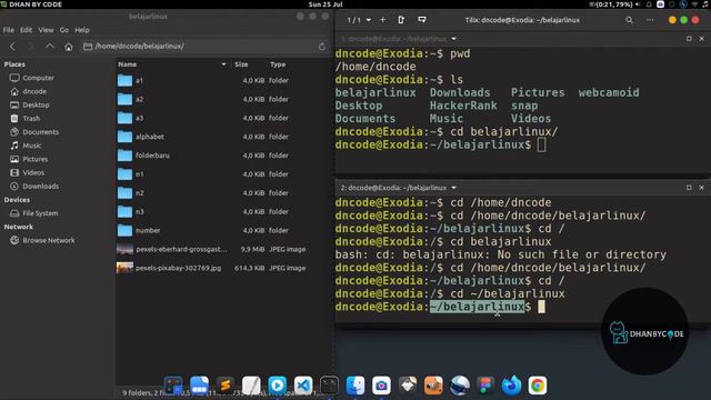 Perintah Dasar Linux | Perintah Linux #11 - CD PART I смотреть онлайн
