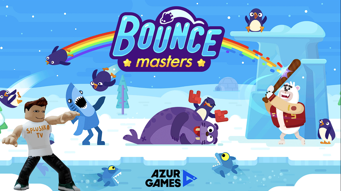 Ударь по пингвину со всей силы. Bouncemasters. смотреть онлайн