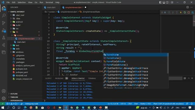 தமிழில் | Simple Interest App | Flutter Development смотреть онлайн
