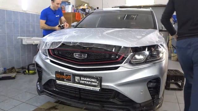 Краткий обзор Geely CoolRay 2021 + бронирование пленкой капота + фар + крыши смотреть онлайн