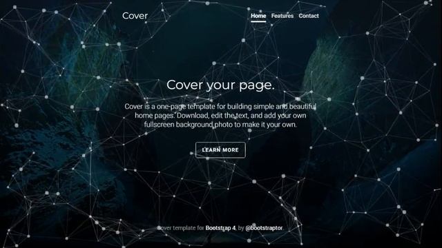 Particles Cover Template for Bootstrap смотреть онлайн