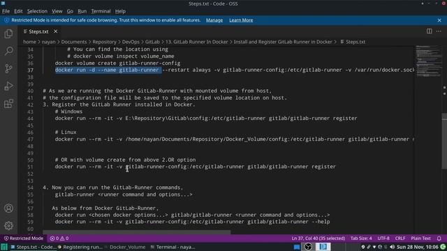 Install & Register GitLab Runner in Docker #2.2 смотреть онлайн