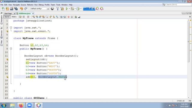 How to use Layout Managers in AWT (FlowLayout,GridLayout,BorderLayout and null layout) смотреть онлайн