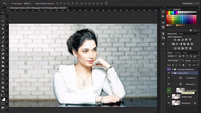 Photoshop CC - Oil Painting Action - Freebie Download смотреть онлайн