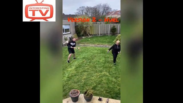 Table tennis with frying pan and hurl - interesting amazing best points in match family table tenni смотреть онлайн