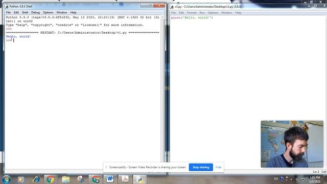 Activity 1 - Python: The print command смотреть онлайн
