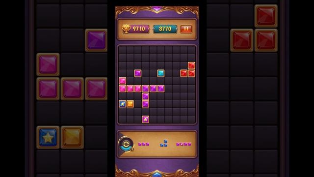 Classic block puzzle: diamond star blast game game play video смотреть онлайн