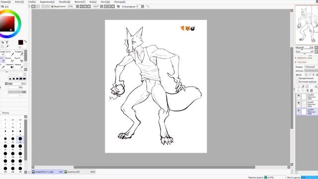 Как создать персонажа\адопта | Speedpaint | Paint Tool SAI смотреть онлайн
