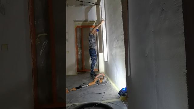 шлифовка штукатурки #штукатурка #шлифовка смотреть онлайн
