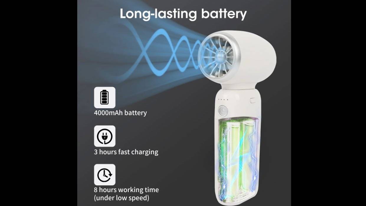 Unboxing The JA310_ Detachable Portable Power Bank 3 Speed Fan