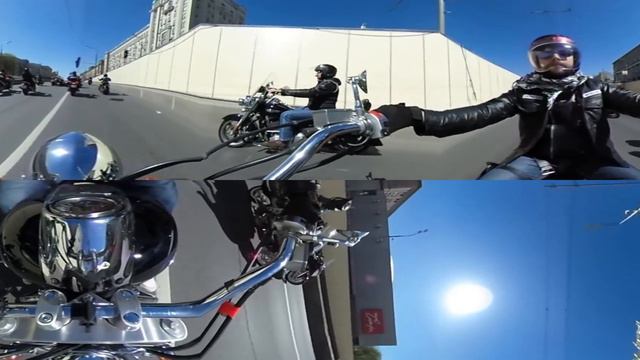 Видео 360. Мотопробег #москвадлямотоциклистов смотреть онлайн
