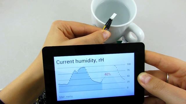 Temperature & humidity sensor (TFT display by Riverdi, sensor HYT family sensor by IST AG) смотреть онлайн