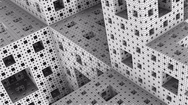 Картинка рендеринг. Фрактал, Мандельброт, губка Менгера | Picture Rendering. Fractal, Menger sponge смотреть онлайн