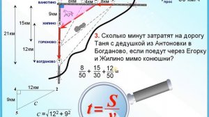 ОГЭ Задания 1-5 План местности. Теорема Пифагора