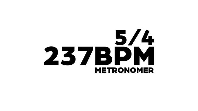 237 BPM Metronome 5/4 смотреть онлайн