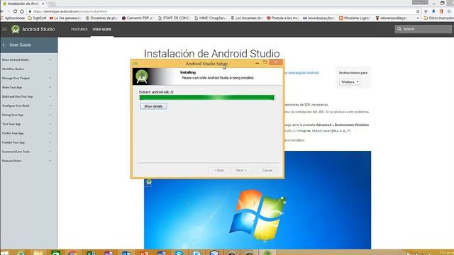 CURSO DE ANDROID, PARTE 1: DESCARGA E INSTALACIÓN DEL ANDROID STUDIO смотреть онлайн