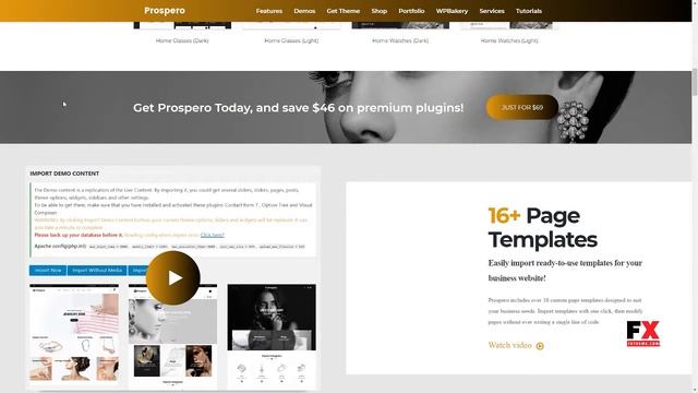 Prospero - Fashion Jewelry Watch and Glasses WooCommerce Theme смотреть онлайн