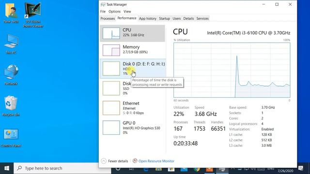 How to check if your computer has hard drive (HDD) or SDD on Windows 10 version 2004 смотреть онлайн